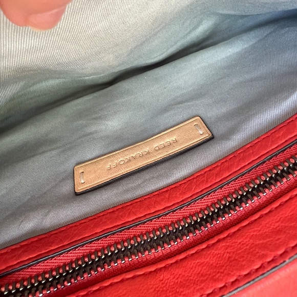 REED KRAKOFF LEATHER CLUTCH, CORAL - Picture 9 of 11